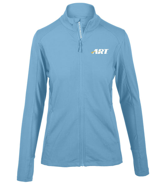 ART Alyssa Midlayer – Women’s Full-Zip Performance Jacket – Mute Blue