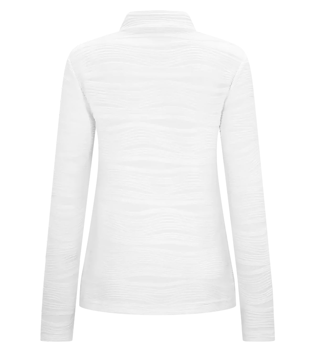 ART Lynn Quarter Zip – Performance Cotton Blend Pullover – White