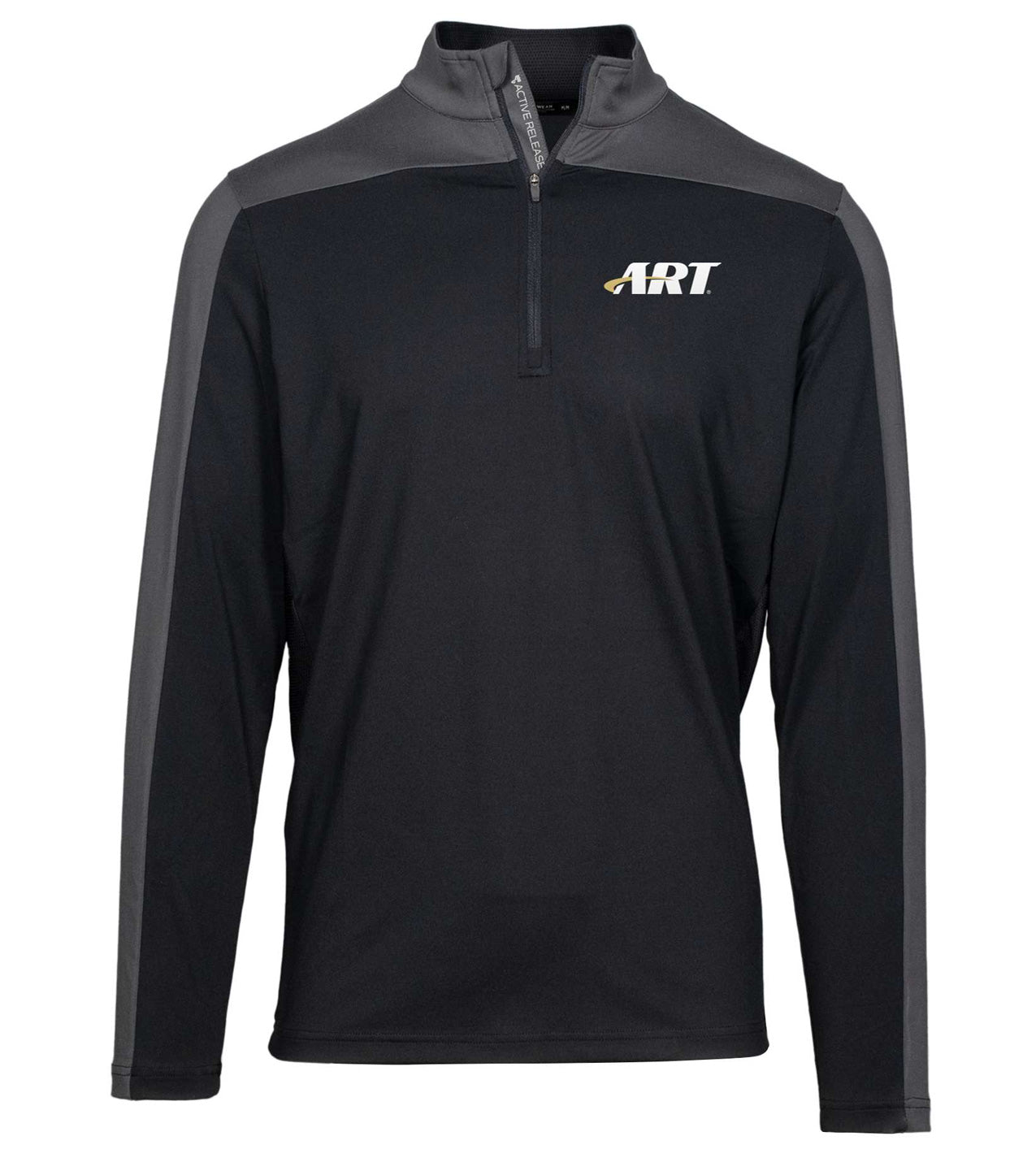 Pitch Quarter Zip Midlayer – ART Provider Performance Layer – Black/Charcoal
