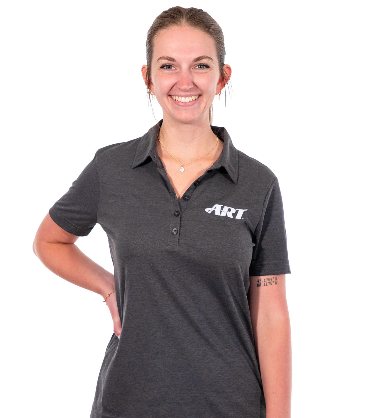 Women's - TravisMathew Women's Oceanside Heather Polo - Black Heather