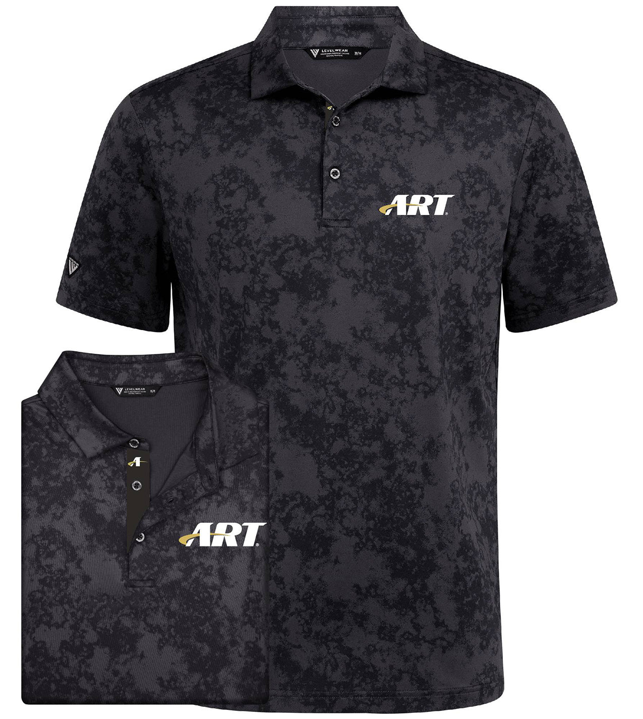 ART Whisper Polo – Sustainable Performance Golf Polo – Black