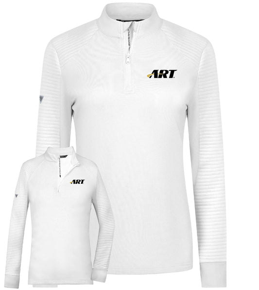 ART Power Midlayer – Women’s Performance Quarter Zip – White