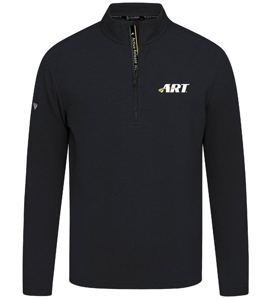 ART Marathon Quarter Zip – Performance Cotton Blend Pullover – Black