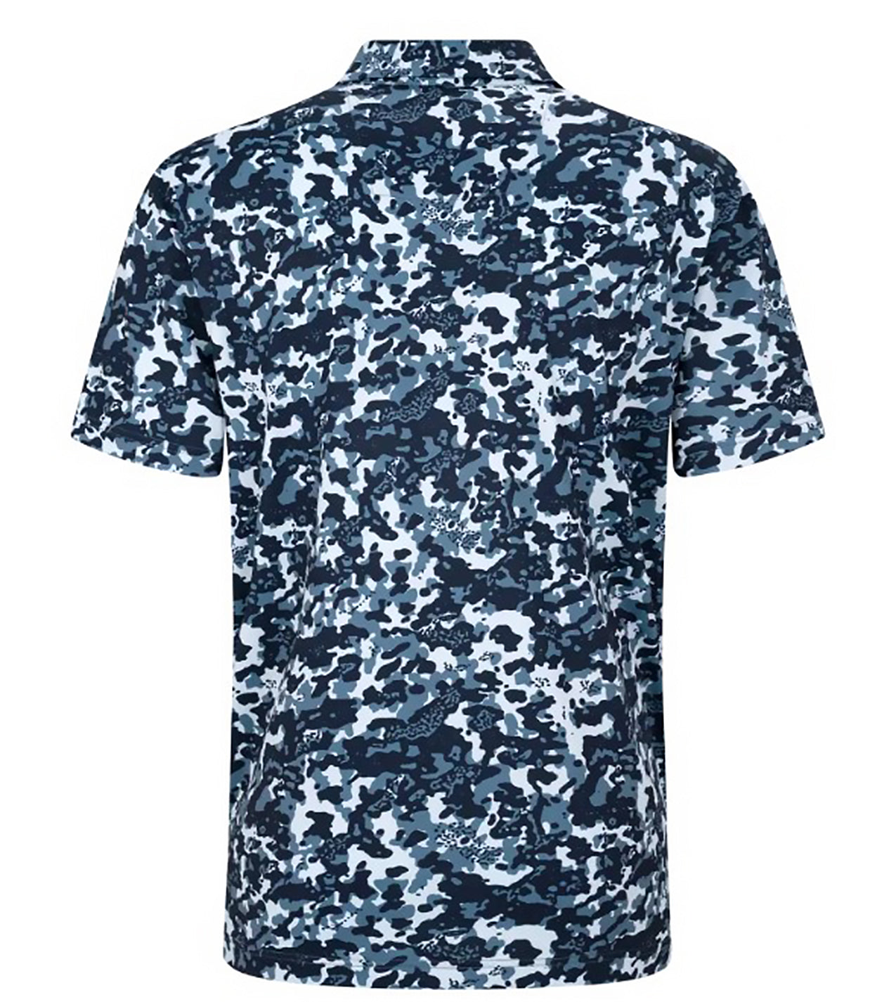 ART Camo Polo – Performance Golf Polo – Blue Heaven