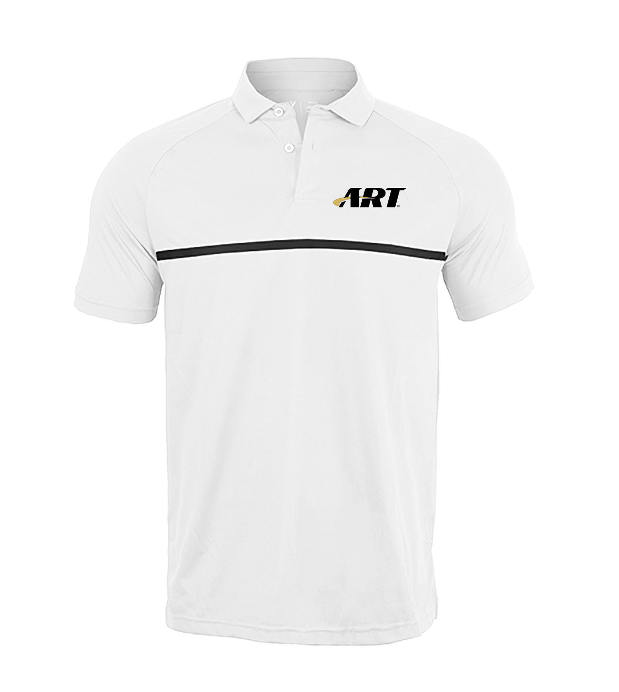 ART Sector Polo – Modern Fit Performance Polo – White