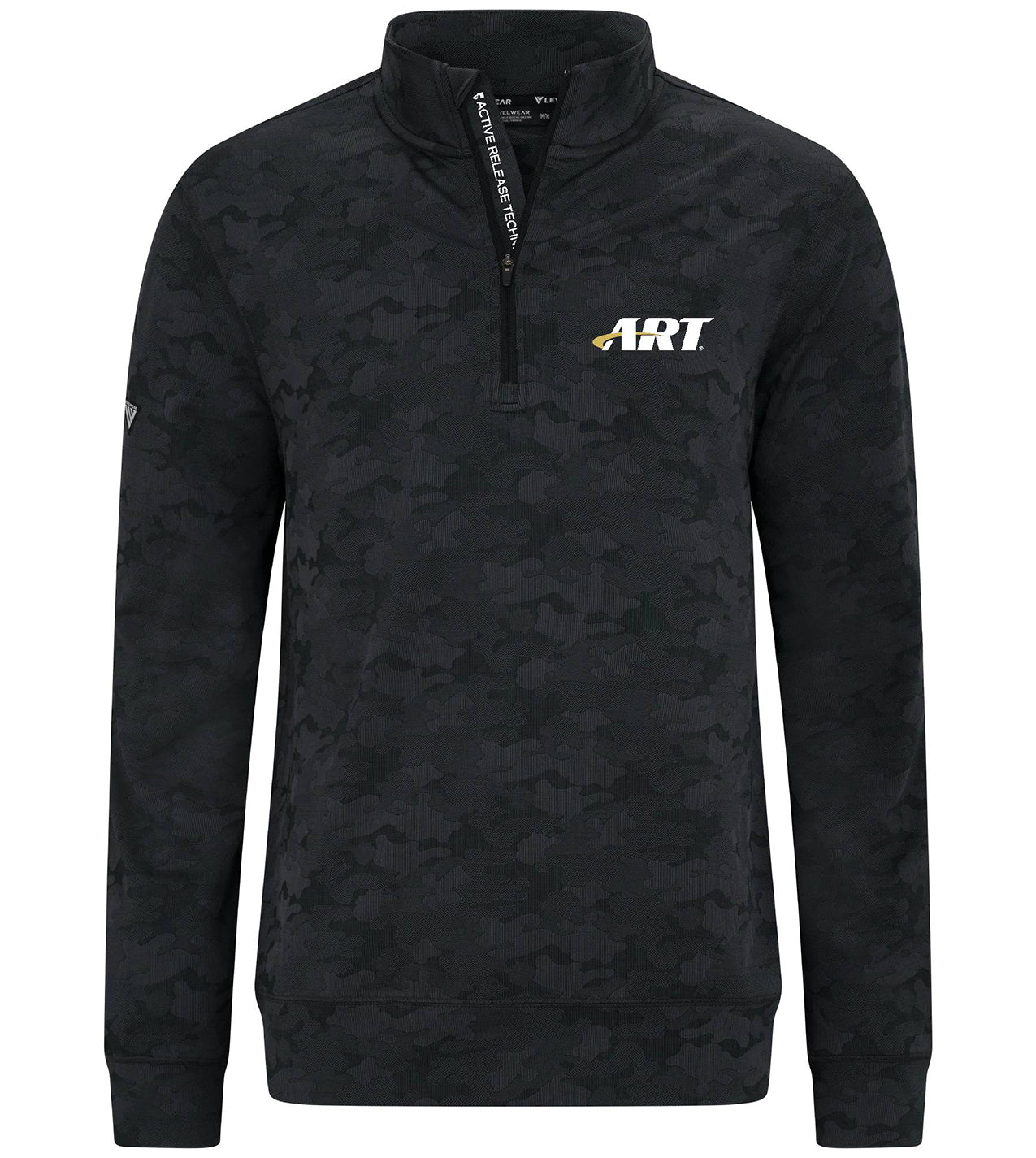 ART Active Camo Quarter Zip – Technical Performance Midlayer – Black/Charcoal