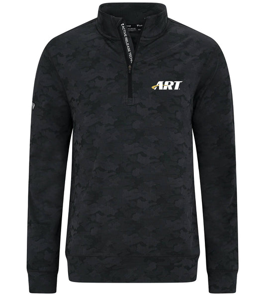ART Active Camo Quarter Zip – Technical Performance Midlayer – Black/Charcoal