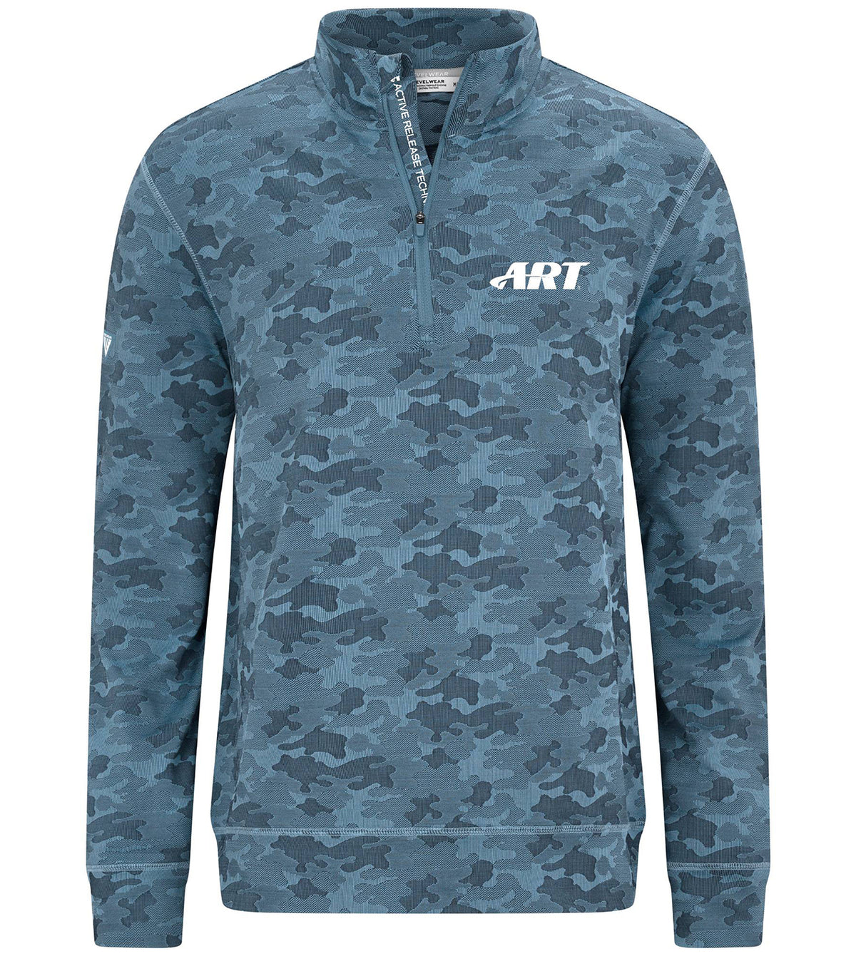ART Active Camo Quarter Zip – Technical Performance Midlayer – Blue Heaven/Navy