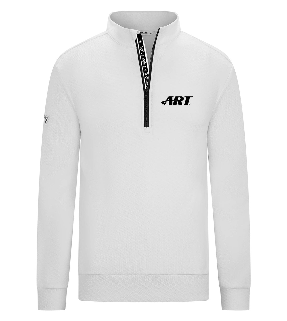 ART Jatt Quarter Zip – Performance Cotton Blend Pullover – White