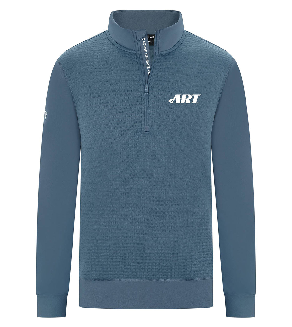 ART Nimbus Quarter Zip – Performance Cotton Blend Pullover – Blue Fusion
