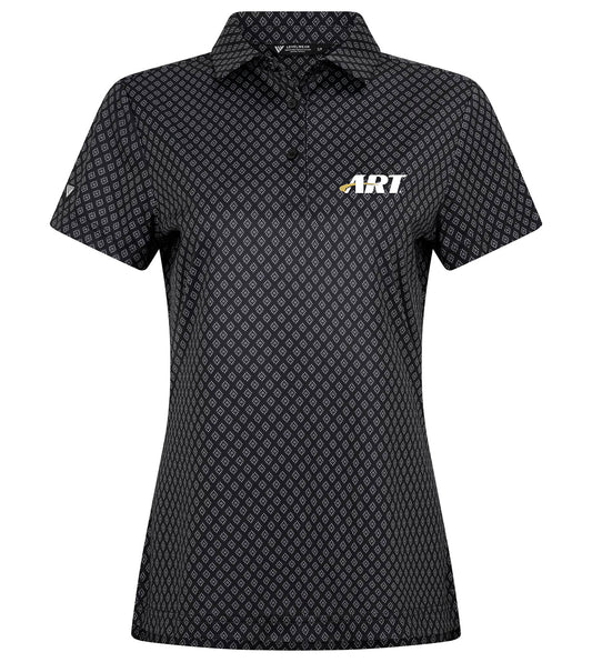 ART Sapphire Polo (Women’s) – Sustainable Performance Golf Polo – Black