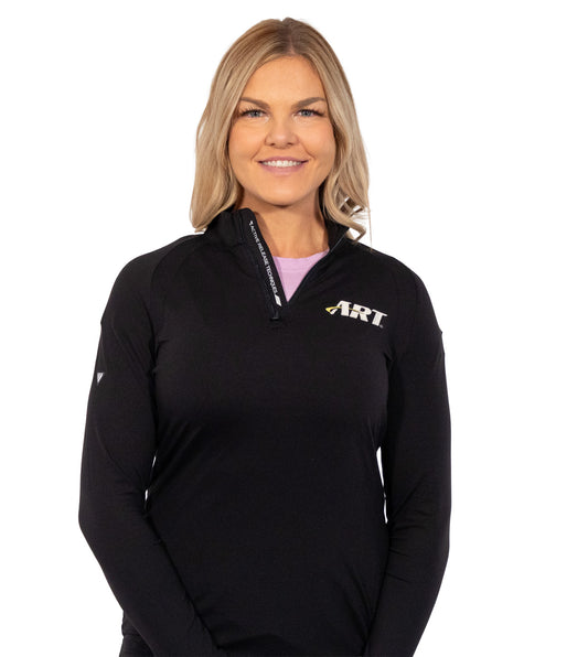 ART Flex Midlayer – Women’s Performance Quarter Zip – Black