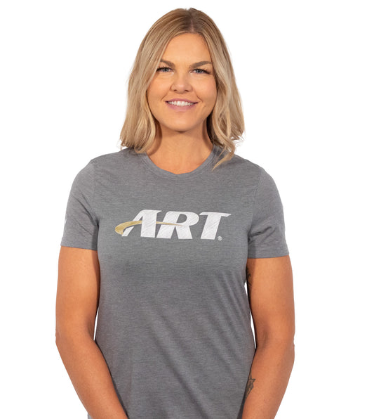 ART Maddox Top – Women’s Everyday Comfort Tee – Heather Steel Grey