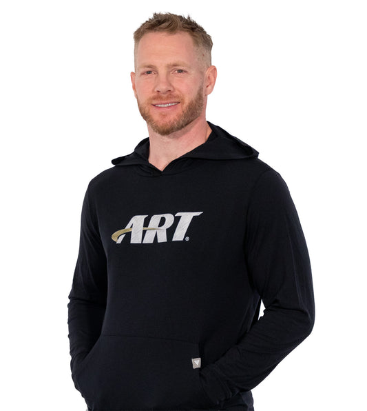 ART Relay Long Sleeve – Men’s Modern Performance Crew – Black