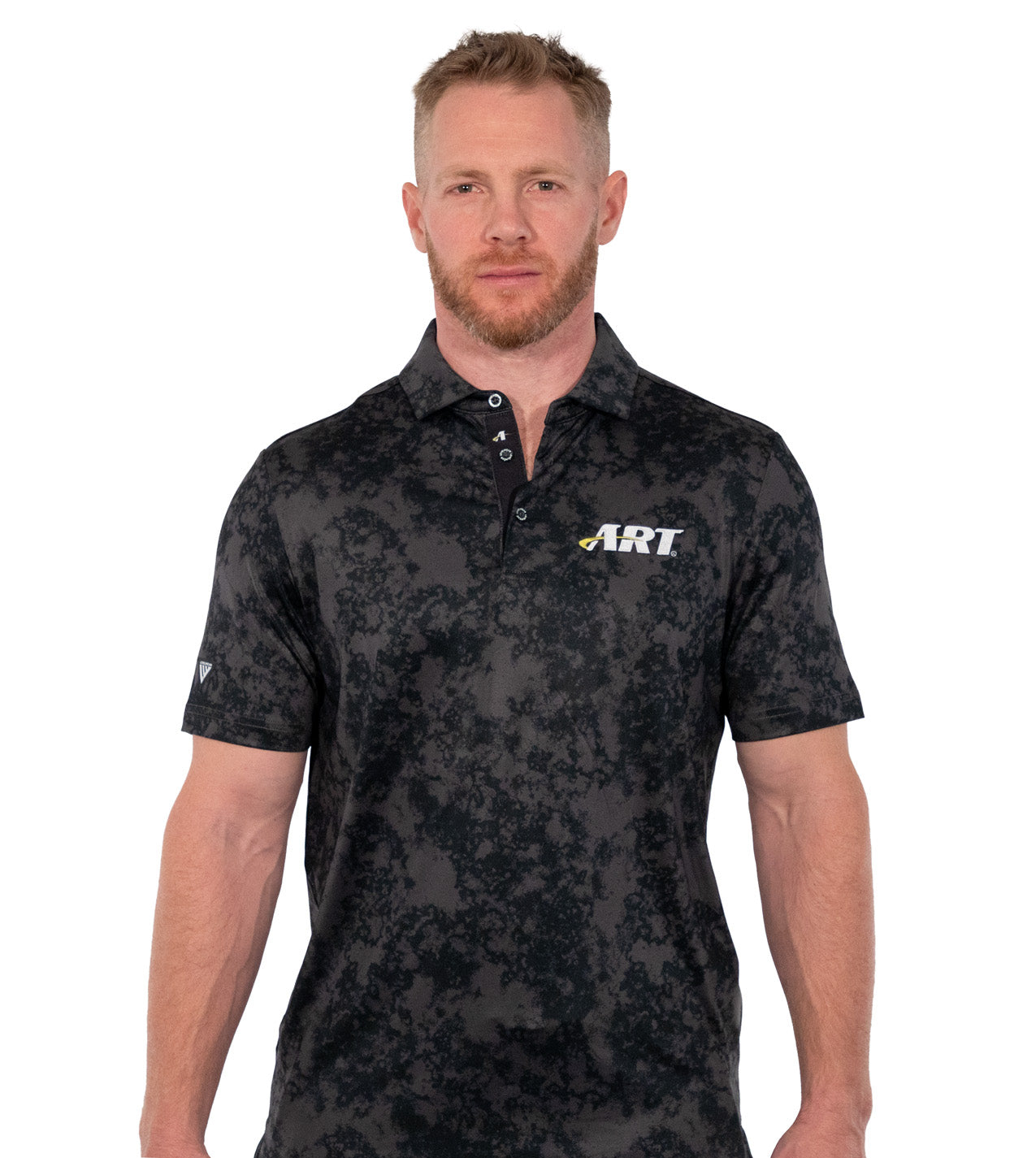 ART Whisper Polo – Sustainable Performance Golf Polo – Black