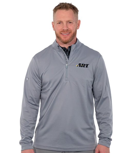 ART Heron Midlayer – Lightweight Performance Quarter Zip – Pebble