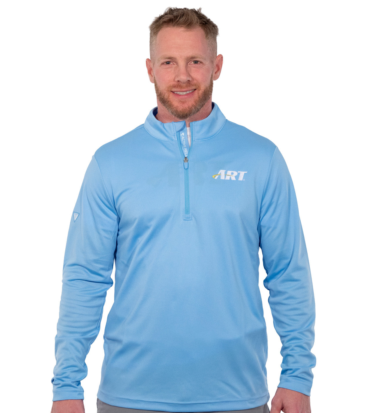 ART Heron Midlayer – Lightweight Performance Quarter Zip – Ice 2