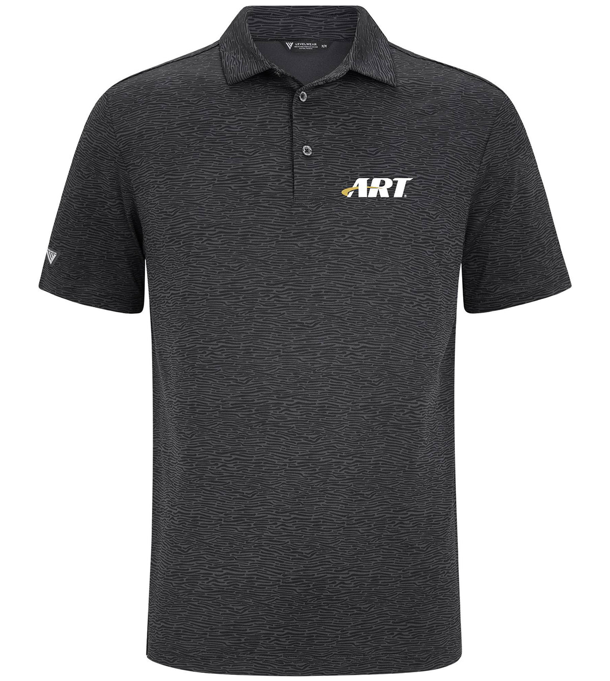 ART Trellis Polo – Performance Golf Polo – Charcoal