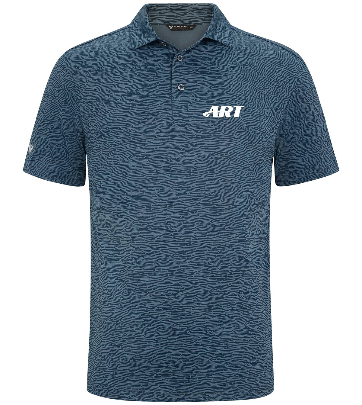 ART Trellis Polo – Performance Golf Polo – Blue Fusion