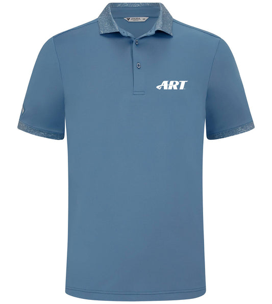 ART Break Polo – Sustainable Performance Golf Polo – Blue Heaven