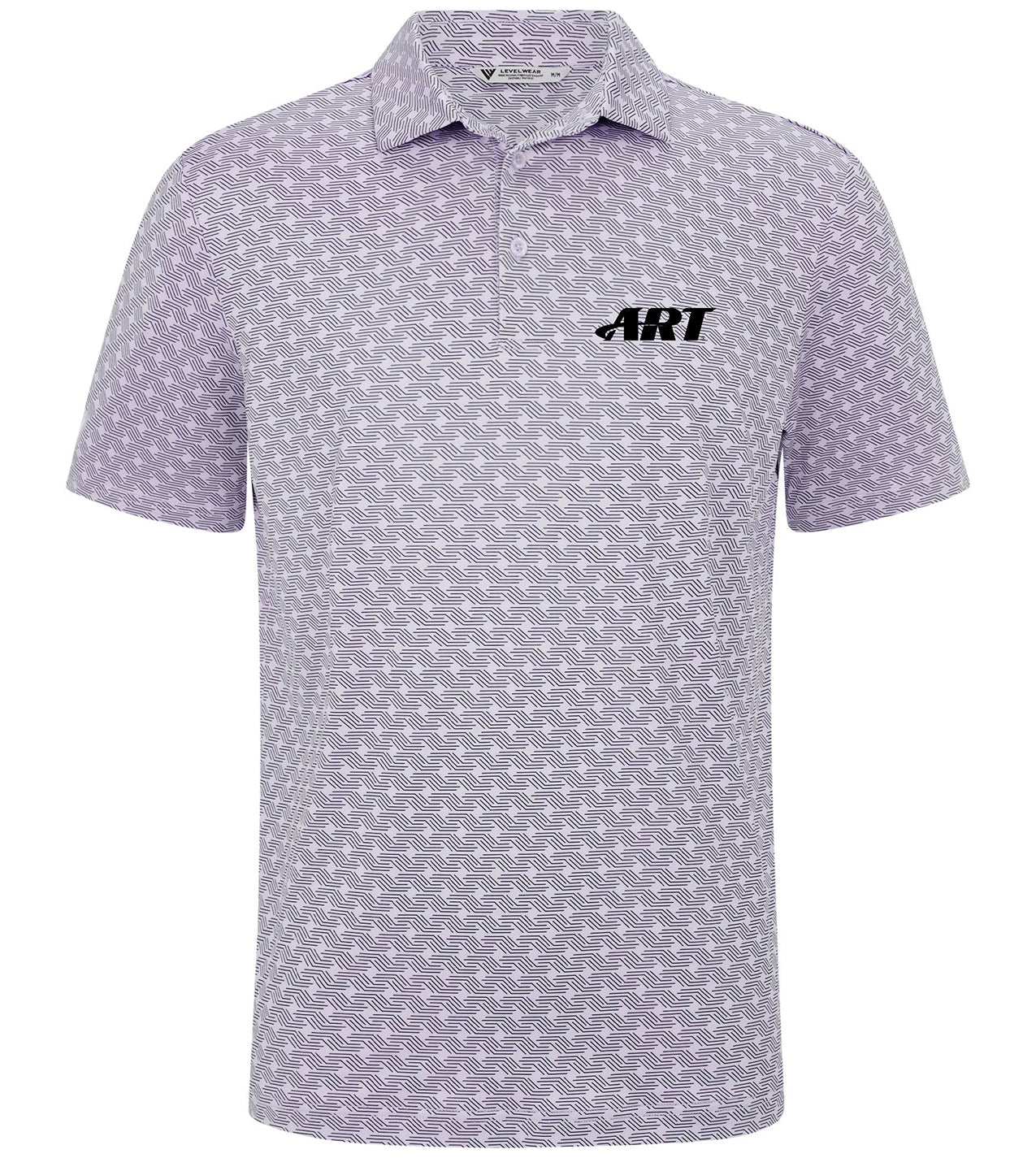 ART Victor Polo – Sustainable Performance Golf Polo – Pastel Lilac